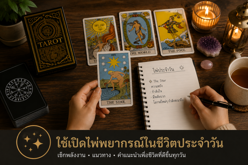 ไพ่ทาโรต์คลาสสิก 78 ใบ สำหรับเปิดไพ่พยากรณ์ ดูดวง และใช้ทำนายแนวทางในชีวิตประจำวัน