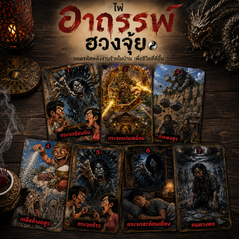 ไพ่อาถรรพ์ฮวงจุ้ยเคี้ยงคุง | ไพ่วิเคราะห์ฮวงจุ้ยและพลังงานสถานที่