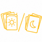 ไอคอนแสดงไพ่ Major Arcana 22 ใบ และ Minor Arcana 56 ใบ